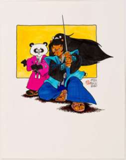 Stan Sakai - Usagi Yojimbo Characters - Noriyuki and Tomoe Illustration Original Art (1987). An early piece - | Heritage