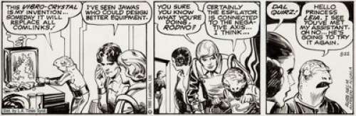 Alfredo Alcala Star Wars Daily Comic Strip Original Art dated 8-22-80 (LA Times Syndicate, 1980). Princess Leia - | Heritage