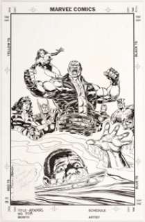 Paul Ryan and Tom Palmer The Avengers #328 Cover Original Art (Marvel Comics, 1991). The menacing figure of the - | Heritage