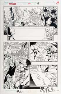 Angel Medina and Terry Austin Warlock and the Infinity Watch #2 Page 19 Original Art (Marvel, 1992). Adam -