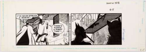 Marshall Rogers Batman Daily Comic Strip Original Art dated 12-15-89 (Creators Syndicate, 1989). Batman is - | Heritage