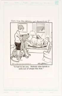 Brad Anderson Marmaduke Daily Single-Panel Comic Strip Original Art dated 2-19-93 (United Feature Syndicate, -