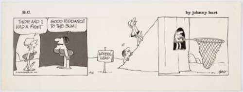 Johnny Hart B.C. Daily Comic Strip Original Art dated 4-12-79 (Publishers Newspaper Syndicate, 1979).... | Heritage