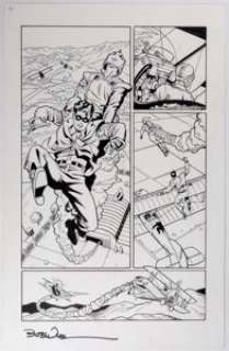 Loston Wallace and Bob Wiacek Rocketeer / The Spirit: Pulp Friction #2 Story Page 15 Original Art (IDW, 2013)....