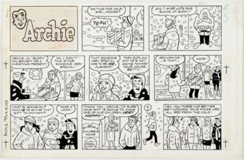 Dan DeCarlo Archie Sunday Comic Strip Original Art dated 12-22-85 (King Features Syndicate, 1985).... | Heritage