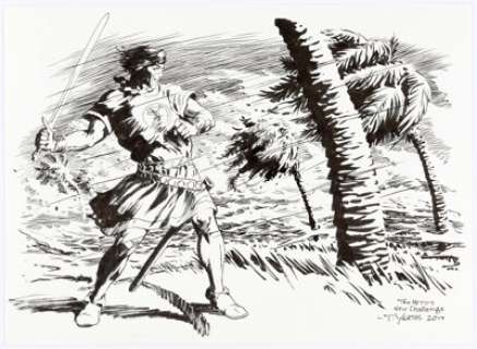 Tom Yeates - Prince Valiant "The Hero’s New Challenge" Illustration Original Art (2017).... | Heritage