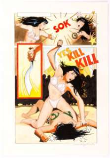Jim Silke Bettie Page: Queen of the Nile #3 Story Page 17 Original Art (Dark Horse, 2000).... | Heritage