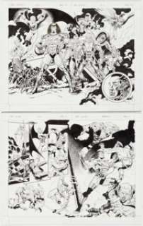 Rick Hoberg and Others Bar Sinister #1-4 Splash Pages Original Art Group of 11 (Acclaim/Valiant, 1995).... (Total: 11 Original Art)