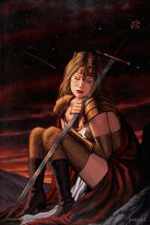 Dorian Cleavenger Lady Pendragon: Dragon Blade #7 Alternate Cover Painting Original Art (Image, 1999).... | Heritage