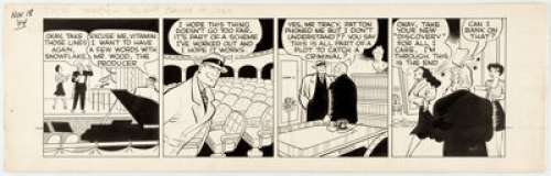 Chester Gould Dick Tracy Daily Comic Strip Original Art dated 11-18-44 (Chicago Tribune, 1944).... | Heritage