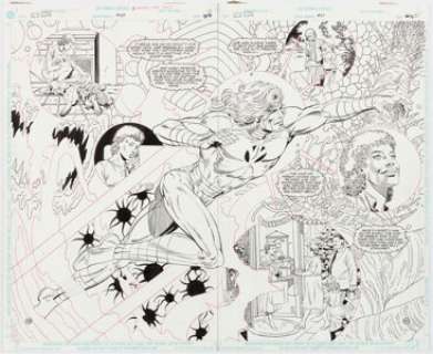 Rick Hoberg New Gods #27 Original Art Partial Story Group of 8 (DC, 1991).... (Total: 8 Original Art) | Heritage