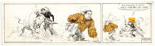 Jose Luis Salinas Cisco Kid Daily Comic Strip Original Art, dated 8-11-52 (King Features Syndicate, 1952)....