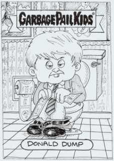 Jay Lynch Garbage Pail Kids All-New Series 3 "Donald Dump" Preliminary Original Art (Topps, 2004). ... | Heritage