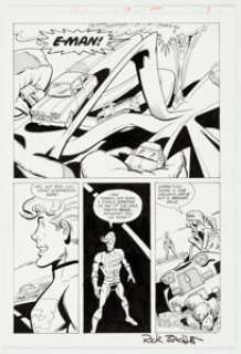 Joe Staton and Rick Burchett E-Man #13 Page 3 Original Art (First, 1984)....