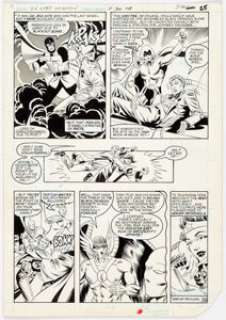 Mike Machlan, Richard Howell, and Sam de la Rosa All-Star Squadron #30 Original Art (DC, 1984)....