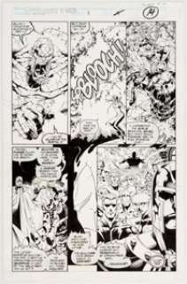 Joe Madureira, Tim Townsend, and Dan Green Astonishing X-Men #1 Story Page 9 Original Art (Marvel, 1995).... | Heritage