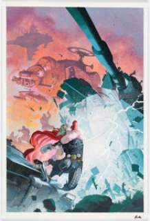 Esad Ribic Thor God of Thunder #21 Cover Original Art (Marvel, 2014).... | Heritage