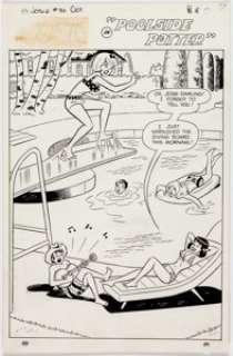 Dan DeCarlo and Rudy Lapick Josie #30 Complete 5-Page Story "Poolside Patter" Original Art (Archie Comics, 1967).... (Total: 5 Original Art) | Heritage