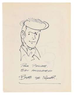 Divers | Illustrations recto/verso au feutre sur une… | AZ auction