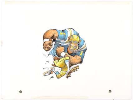Jack Davis UCLA Bruins Football Illustration Original Art (Hot Shots, c. 1990s). ... | Heritage