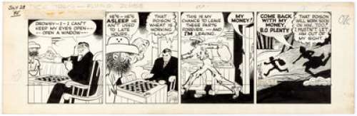 Chester Gould Dick Tracy Daily Comic Strip Original Art dated 7-28-45 (News Syndicate Co., Inc., 1945).... | Heritage