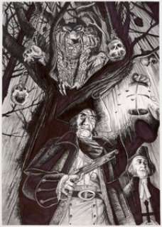  - David Hitchcock - Predator Illustration Original Art (1999)....