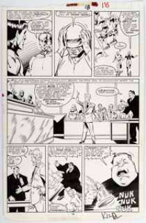  - Kieron Dwyer and Al Milgrom Captain America #346 Story Page 14 Original Art (Marvel, 1988)....