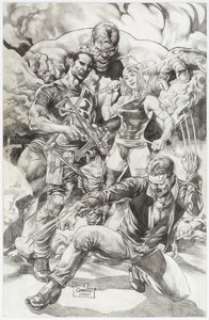  - Bing Cansino Heroes Illustration Original Art (2012)....