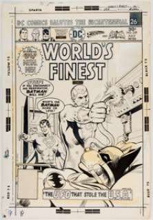  - Ernie Chan and John Calnan World‘s Finest Comics #239 Cover Original Art (DC Comics, 1976)....