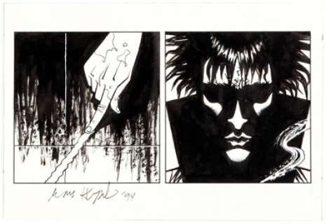  - Marc Hempel Sandman #63 Panel Illustration Original Art (DC/Vertigo, 1994)....