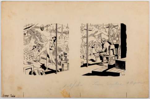 Wally Wood Worlds of If V9#4 Original Illustration for Daniel F. Galouye’s "Gravy Train" (Galaxy Publ., 1960).... | Heritage