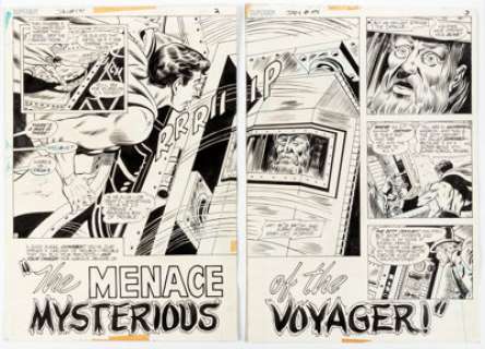 Bob Brown and Murphy Anderson Superboy 181 Double Page Spread 2-3 Original Art (DC, 1972).... (Total: 2 Original Art) | Heritage