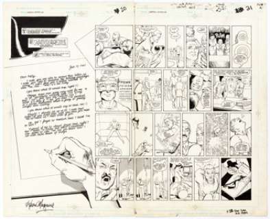 Kevin Maguire and Joe Rubinstein The Adventures of Captain America #1 Story Pages 20 and 21 Original Art (Marvel, ... (Total: 2 Original Art) | Heritage