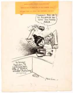 George Herriman archy’s life of mehitabel Illustration Original Art (Doubleday, Doran, and Co., 1933).... | Heritage