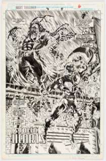 David Boller and Jeff Albrecht Night Thrasher #7 Splash Page 5 Original Art (Marvel Comics, 1994)....