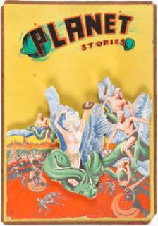 Albert Nuetzell Planet Stories #7 Summer-1941 Cover 3-D Re-Creation Original Art (c. 1940s)....