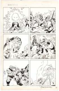 Al Milgrom and Steve Leialoha Secret Wars II #9 Story Page 24 Original Art (Marvel, 1986). The Beyonder uses the - | Heritage