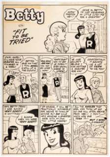 Harry Lucey Archie Comics #82 Complete 2-Page Story and Color Guides Original Art Group of 4 (Archie, 1956). ... (Total: 4 Original Art) | Heritage