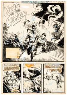 Kurt Caesar Rangers Comics #52 Story Page 1 and Partial Story Page Original Art Group of 2 (Fiction House, 1950-52... (Total: 2 Original Art)