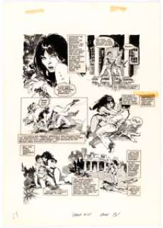 José "Pepe" GonzÃ¡lez Vampirella #25 Story Page 7 Original Art (Warren, 1973).... | Heritage