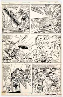 Sal Buscema, Frank Miller, and Dan Green Avengers #193 Story Page 15 Original Art (Marvel, 1980).... | Heritage