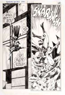 Don Newton and Alfredo Alcala Batman #355 Story Page 20 Original Art Splash Page (DC Comics, 1983).... | Heritage