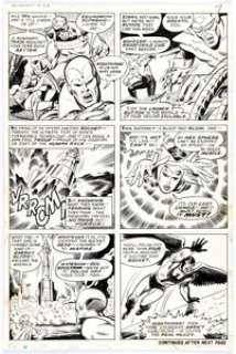 Sal Buscema and Jim Mooney The Avengers #86 Story Page 6 Original Art (Marvel, 1971). The Avengers stop the - | Heritage