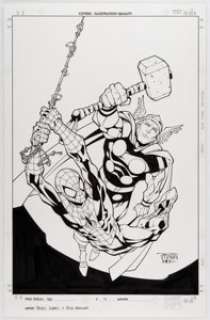 Randy Green and Rick Ketcham Marvel Age Spider-Man Team-Up #4 Cover Original Art (Marvel, 2005)....