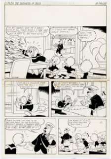 Malaga Donald Duck & Co. Complete 8-Page Story Original Art "The Business of Bills" - | Heritage