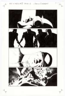 John Cassaday Astonishing X-Men #5 Story Page 2 Original Art (Marvel Comics, 2004).  A dramatic page of textured - | Heritage