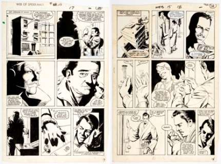 Mike Harris and Kyle Baker Web of Spider-Man #15 Story Page 13 and 14 Original Art (Marvel, 1986). Chance, the - | Heritage