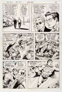 Bob Brown and Murphy Anderson Superboy #195 Story Page 4 Original Art (DC, 1973). Clark Kent changes into Superboy - | Heritage