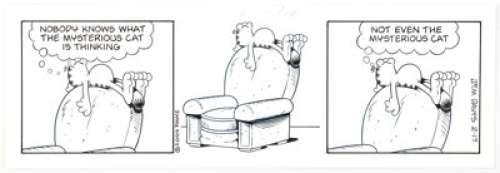 Jim Davis Garfield Daily Comic Strip Original Art dated 2-17-04 (Paws/Universal Press Syndicate, 2004). Garfield - | Heritage