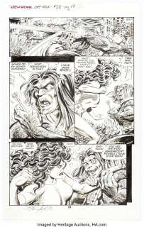 John Byrne The Sensational She-Hulk #38 Story Page 17 Original Art (Marvel, 1992). Mahkizmo is shot by Eros’ - | Heritage